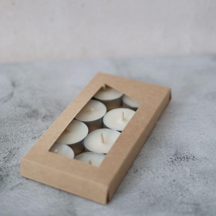 TEALIGHT SOJOWY bezzapachowy 8 sztuk