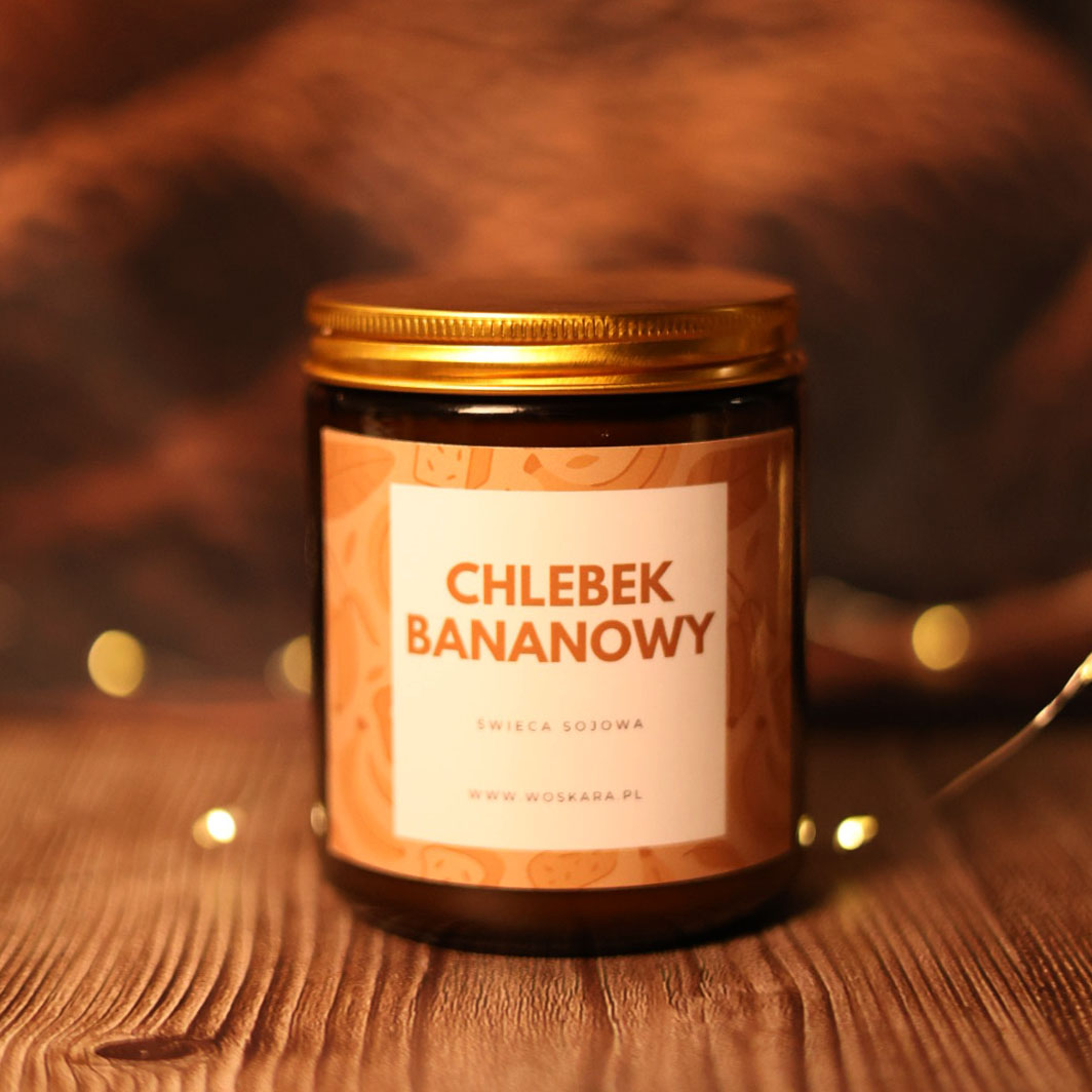 Świeca Sojowa Bananowy Chlebek