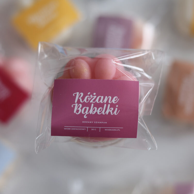 Wosk Zapachowy Łapka - Różane Bąbelki