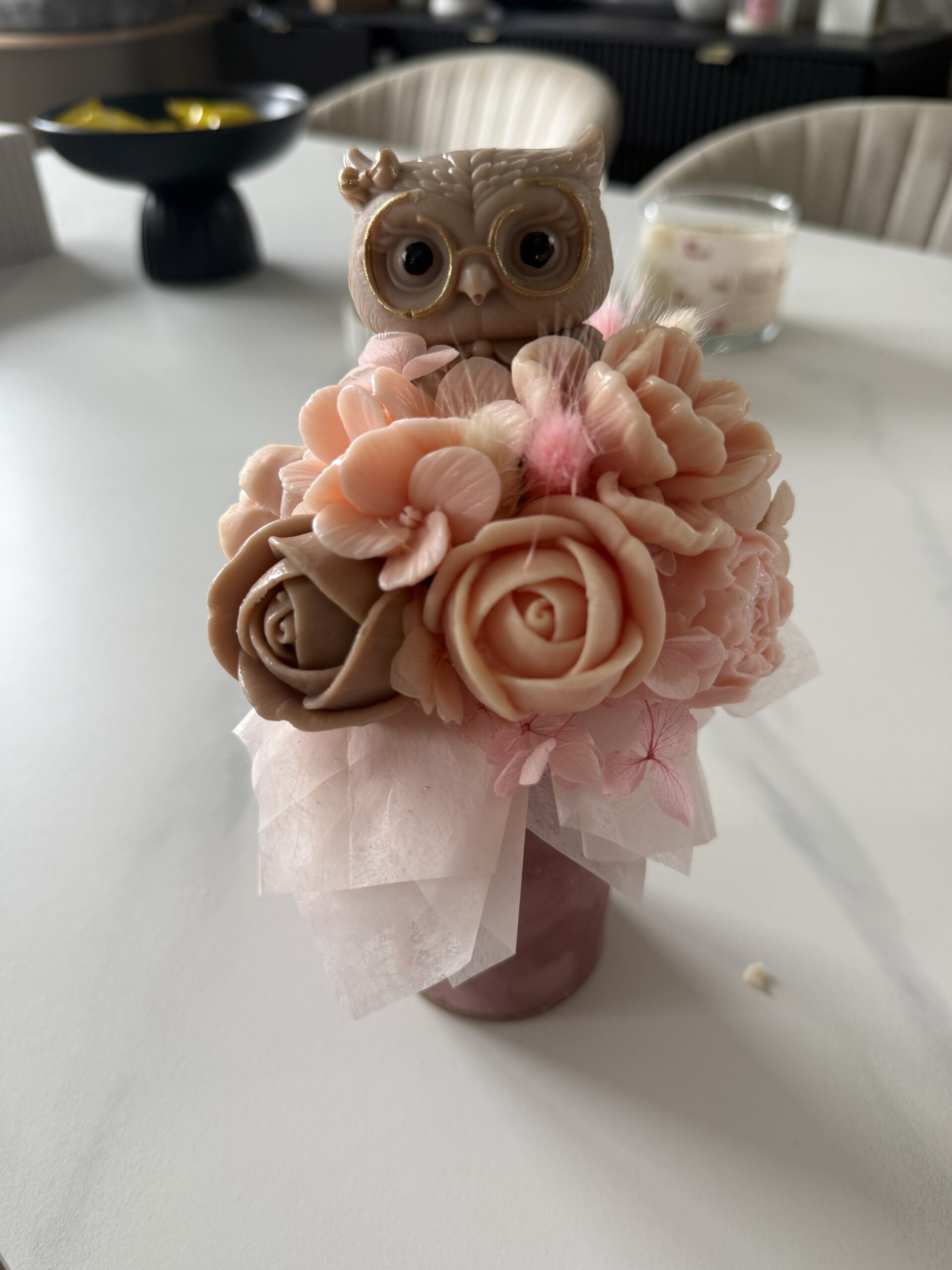 FLOWERBOX SOWA XS PEACH